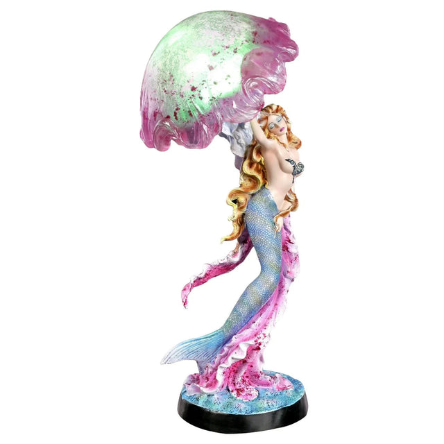 17" Mermaid with Jellyfish Lamp - Magick Magick.com