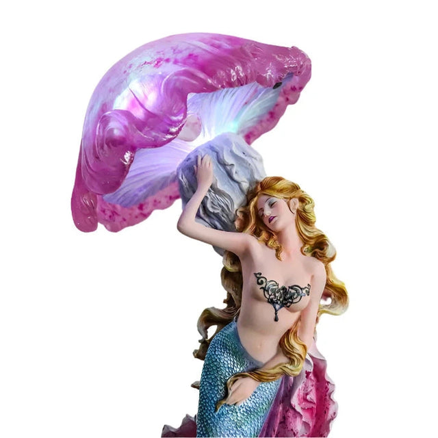 17" Mermaid with Jellyfish Lamp - Magick Magick.com