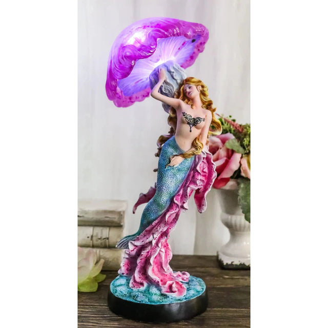 17" Mermaid with Jellyfish Lamp - Magick Magick.com