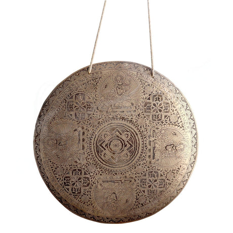 18" Ancient Design Handcrafted Gong - Tara - Magick Magick.com