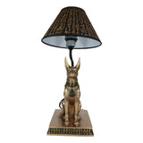 18" Egyptian Bronze Anubis Lamp - Magick Magick.com