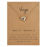 18" Zodiac Horoscope Constellation Gold Plated Necklace - Magick Magick.com