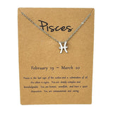 18" Zodiac Horoscope Constellation Silver Plated Necklace - Magick Magick.com