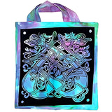 18" x 18" Celtic Dragon Tie Dye Tote Bag - Magick Magick.com