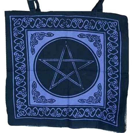 18" x 18" Pentagram Purple & Black Tote Bag - Magick Magick.com