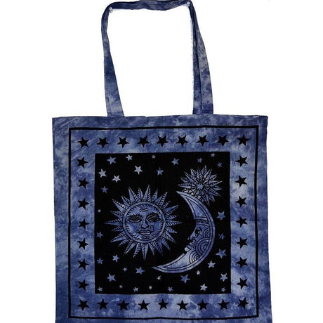 18" x 18" Sun And Moon Tie Dye Tote Bag - Magick Magick.com