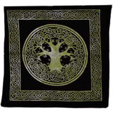 18" x 18" Tree of Life Green & Black Tote Bag - Magick Magick.com