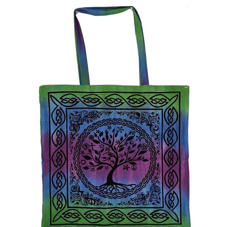 18" x 18" Tree of Life Tie Dye Tote Bag - Magick Magick.com