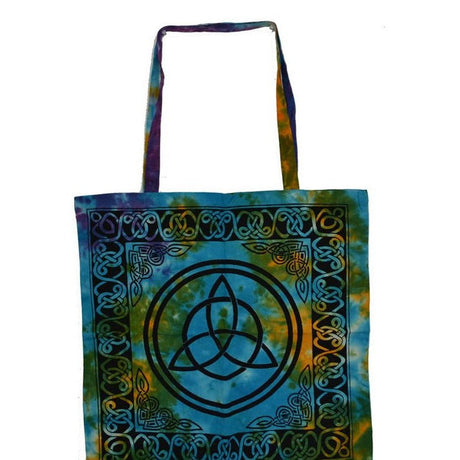 18" x 18" Triquetra Tie Dye Tote Bag - Magick Magick.com