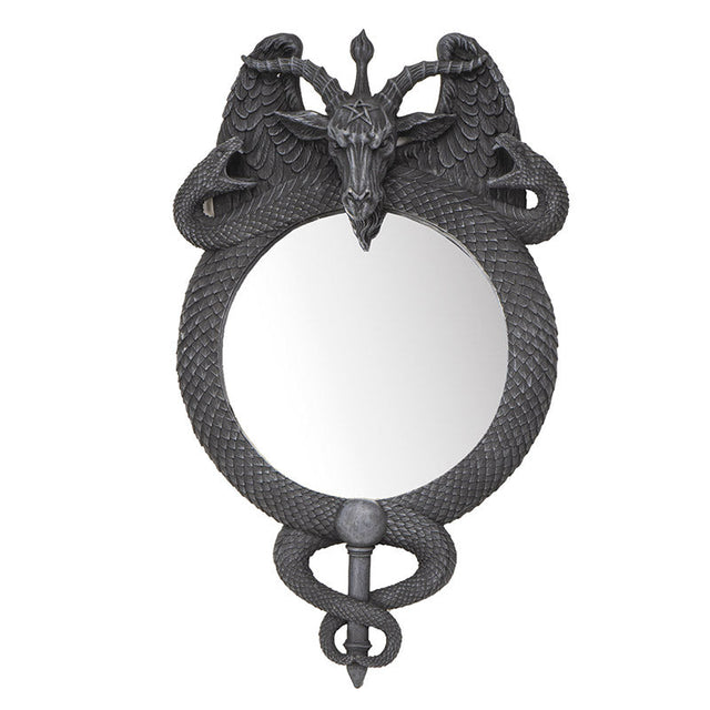 18.25" Baphomet Wall Mirror - Magick Magick.com