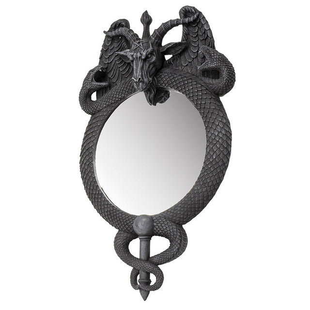 18.25" Baphomet Wall Mirror - Magick Magick.com