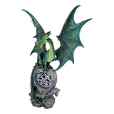 18.75" Jade Dragon Statue - Magick Magick.com