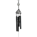 19" Black Crescent Moon Wind Chime - Magick Magick.com