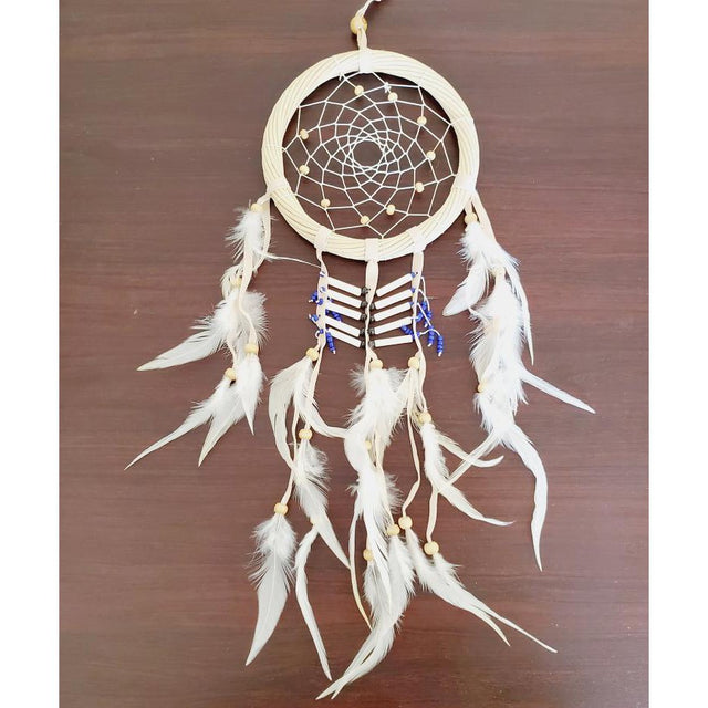 19" Dream Catcher - Native American Wooden Bead - Magick Magick.com