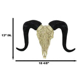 19.3" Carved Resin Cow Skull - Magick Magick.com