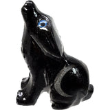 1.5" Black Onyx Wolf with Moon - Magick Magick.com