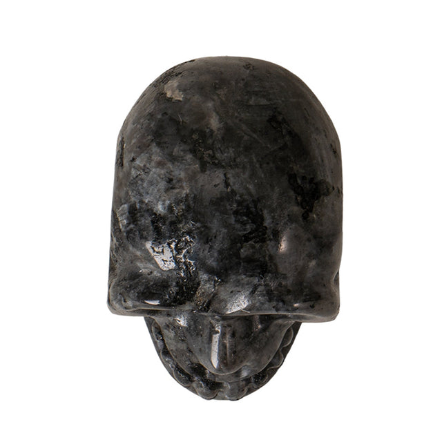 1.9" Black Labradorite Gemstone Skull - Magick Magick.com