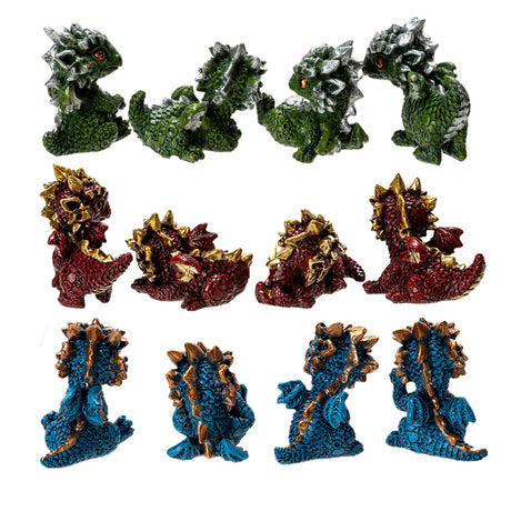 1.96" Mini Dragon Statues (Set of 12) - Magick Magick.com