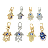 2" Evil Eye Hamsa Hand Protection Charm - Magick Magick.com