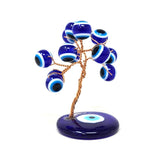 2" Gemstone Evil Eye Bead Tree on Glass Evil Eye - Magick Magick.com