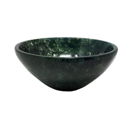 2" Green Moss Agate Gemstone Bowl - Magick Magick.com