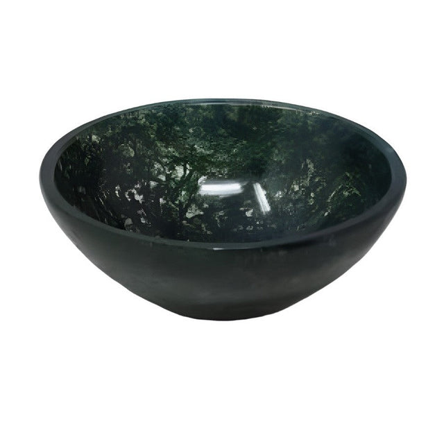 2" Green Moss Agate Gemstone Bowl - Magick Magick.com