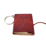 2" Leather Journal Key Chain - Owl - Magick Magick.com