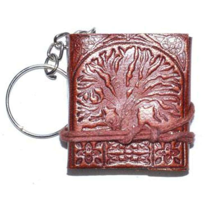 2" Leather Journal Key Chain - Tree of Life - Magick Magick.com