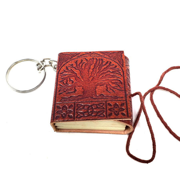 2" Leather Journal Key Chain - Tree of Life - Magick Magick.com