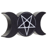 2" Triple Moon Pentacle Spell Candle Holder - Magick Magick.com