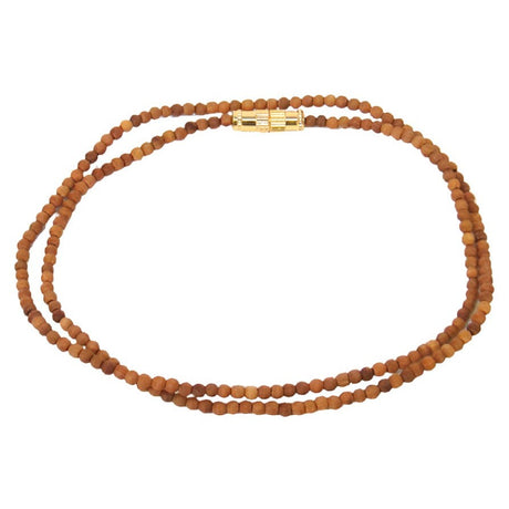 2 mm Sandalwood Prayer Mala/Necklace - Magick Magick.com