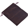 2" x 2.5" Unlined Velvet Bag - Brown - Magick Magick.com