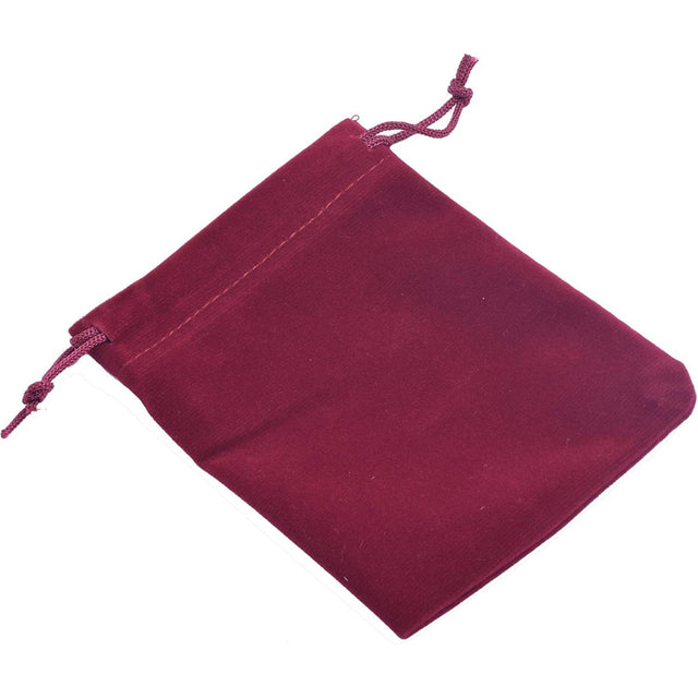 2" x 2.5" Unlined Velvet Bag - Burgundy - Magick Magick.com