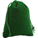 2" x 2.5" Unlined Velvet Bag - Green - Magick Magick.com