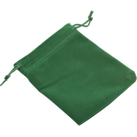 2" x 2.5" Unlined Velvet Bag - Green - Magick Magick.com