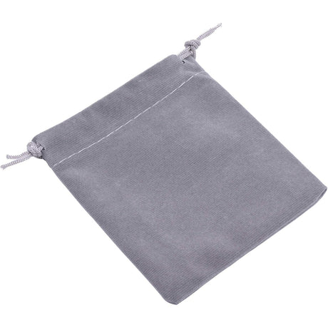 2" x 2.5" Unlined Velvet Bag - Grey - Magick Magick.com