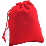 2" x 2.5" Unlined Velvet Bag - Red - Magick Magick.com