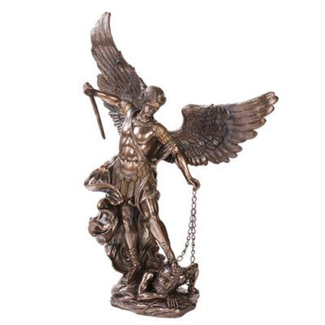 20.5" Archangel Statue - St. Michael (Bronze) - Magick Magick.com