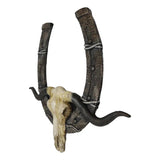 21.75" Western Horseshoe Cow Skull Plaque - Magick Magick.com