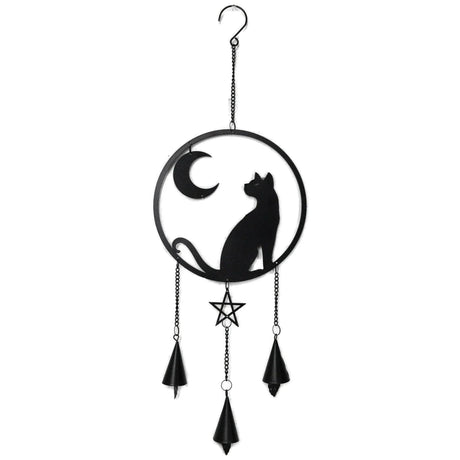 22.5" Cat Moon Gazer Hanging Decoration - Magick Magick.com