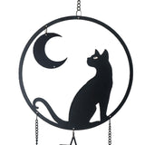 22.5" Cat Moon Gazer Hanging Decoration - Magick Magick.com