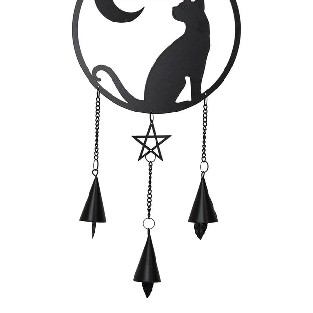 22.5" Cat Moon Gazer Hanging Decoration - Magick Magick.com