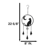 22.5" Cat Moon Gazer Hanging Decoration - Magick Magick.com