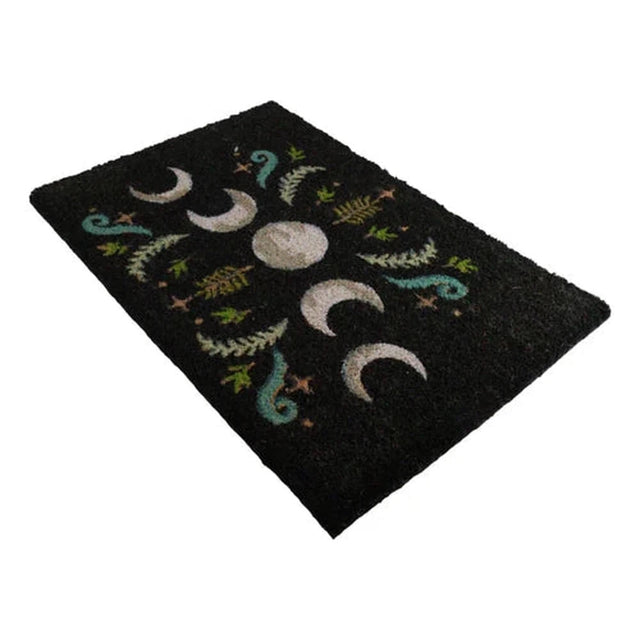 23.5" Dark Forest Moon Phase Doormat - Magick Magick.com