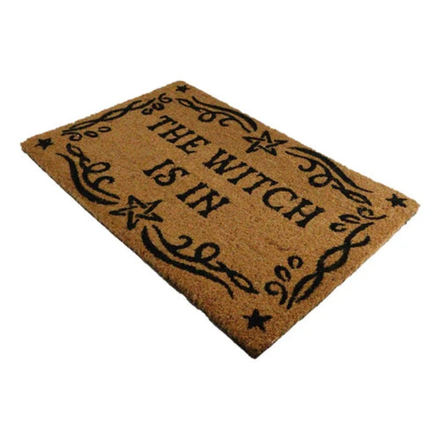 23.5" The Witch Is In Doormat - Magick Magick.com