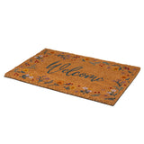 23.5" Welcome Floral Doormat - Magick Magick.com