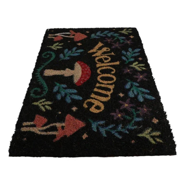 23.5" Welcome Mushroom Doormat - Magick Magick.com