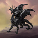 24" Black Dragon Statue - Magick Magick.com