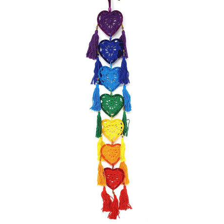 24" Dream Catcher - Chakras Heart Crochet - Magick Magick.com