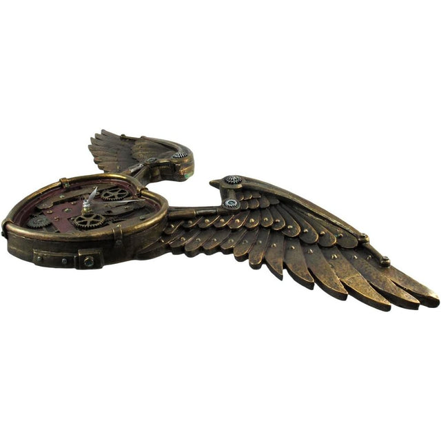 26.5" Steampunk Wing Heart Clock - Magick Magick.com